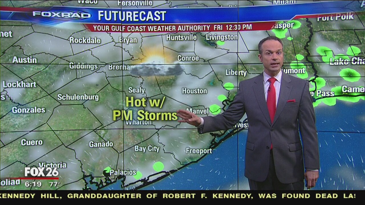 August 2 Houston-area weather forecast