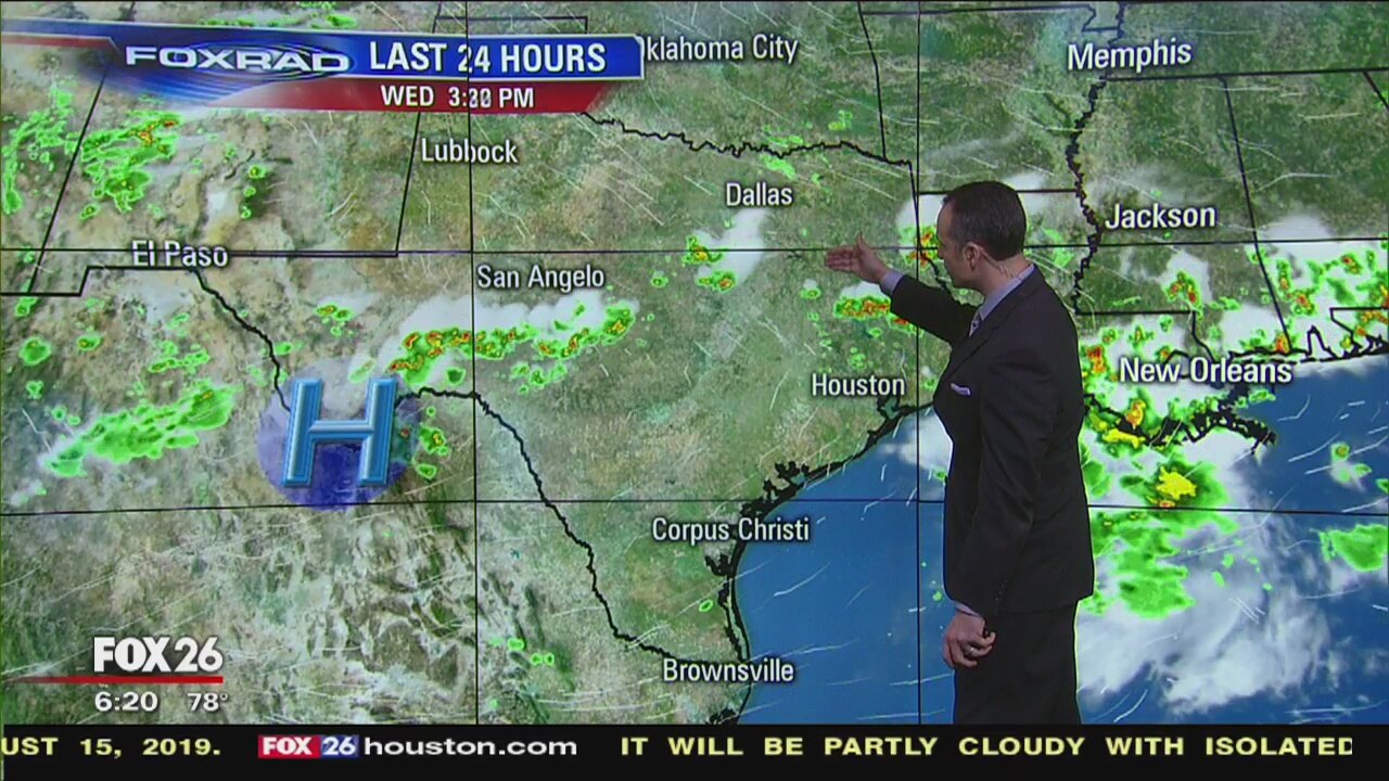 August 15 Houston-area weather forecast