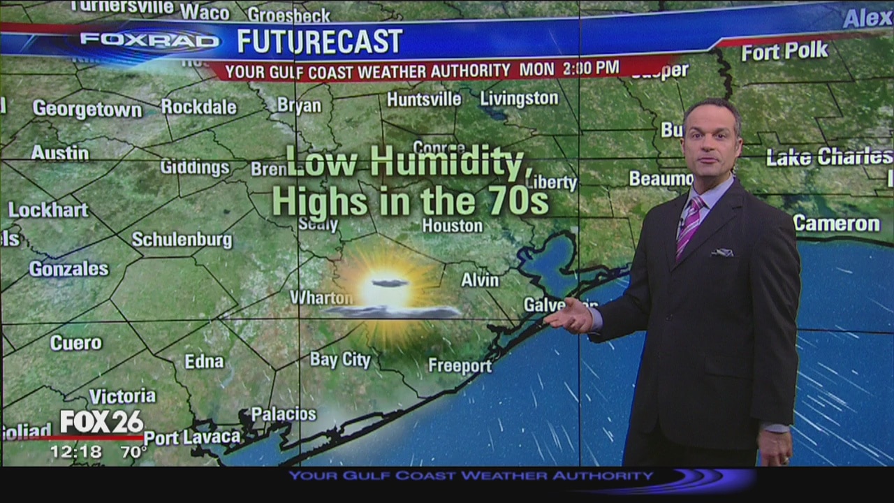 Monday afternoon weather forecast