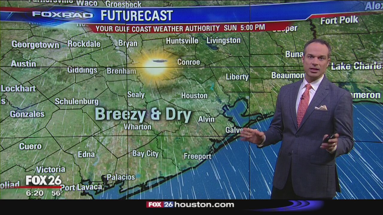 Sunday's weather forecast