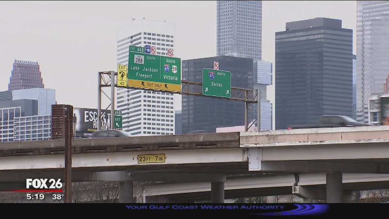 I-45 Gulf Freeway NB to I-69/ SH 288 SB connector ramp closure