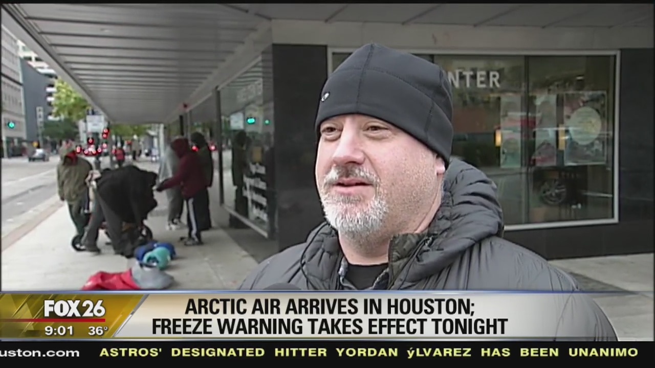 Helping out as cold weather hits Houston