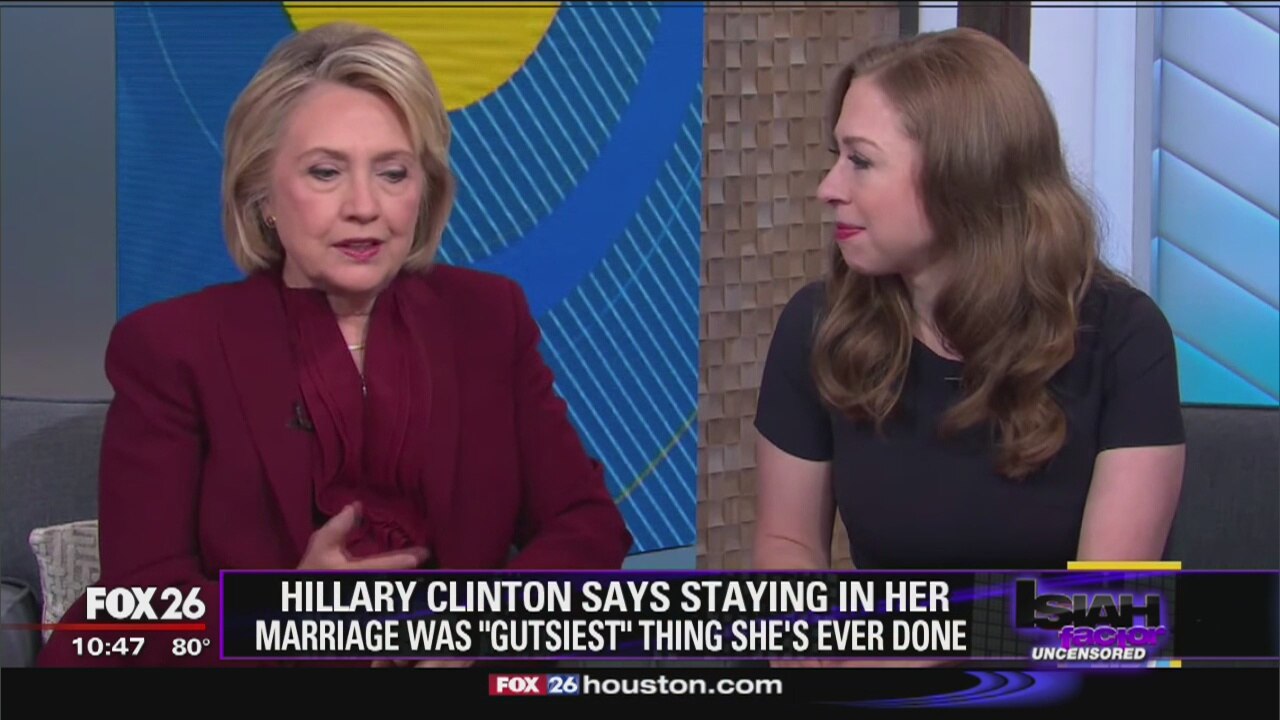 Hillary Clinton on staying with Bill after infidelity: 'Gutsiest thing I've ever done'