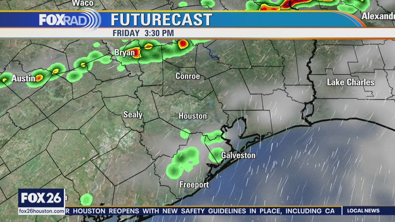 Weak cold front on the way