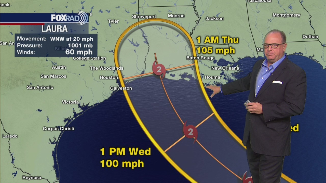 Tracking Tropical Storm Laura, Tropical Storm Marco