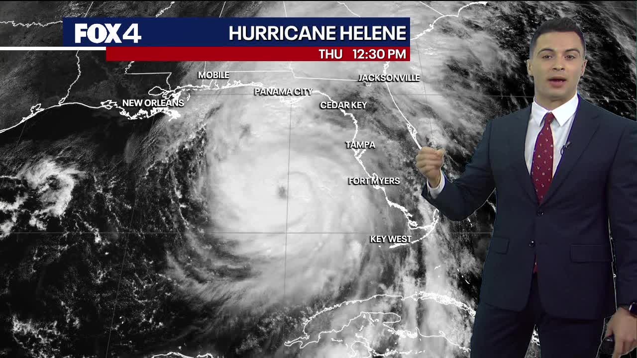 Hurricane Helene moves toward Florida