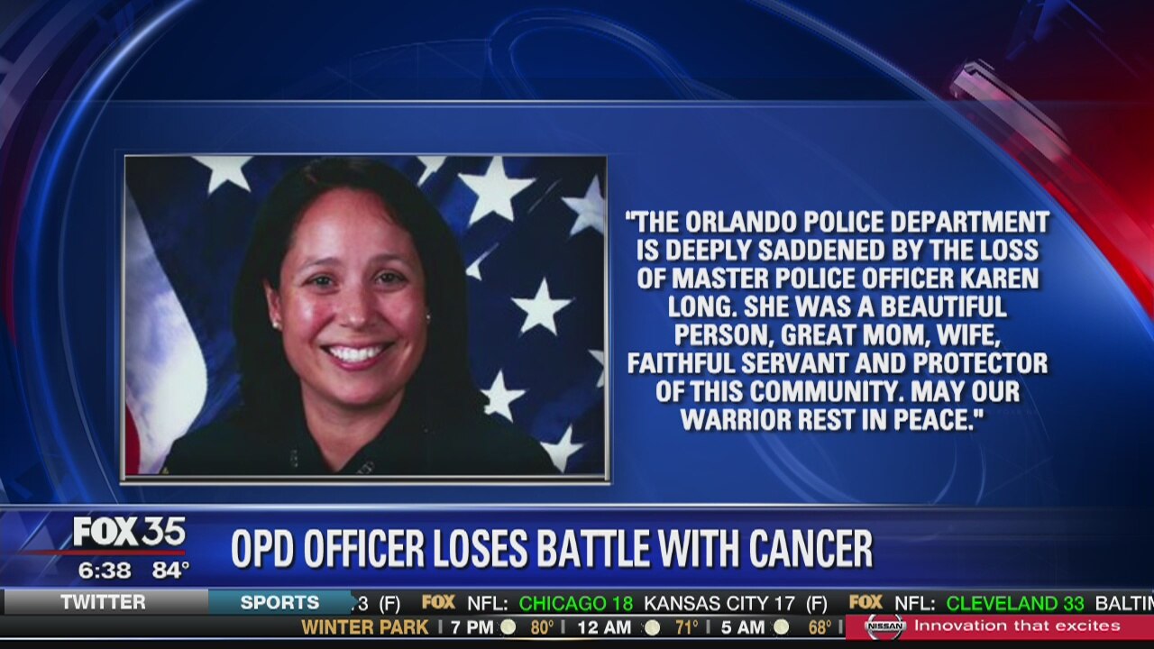 Orlando Police officer dies battling cancer