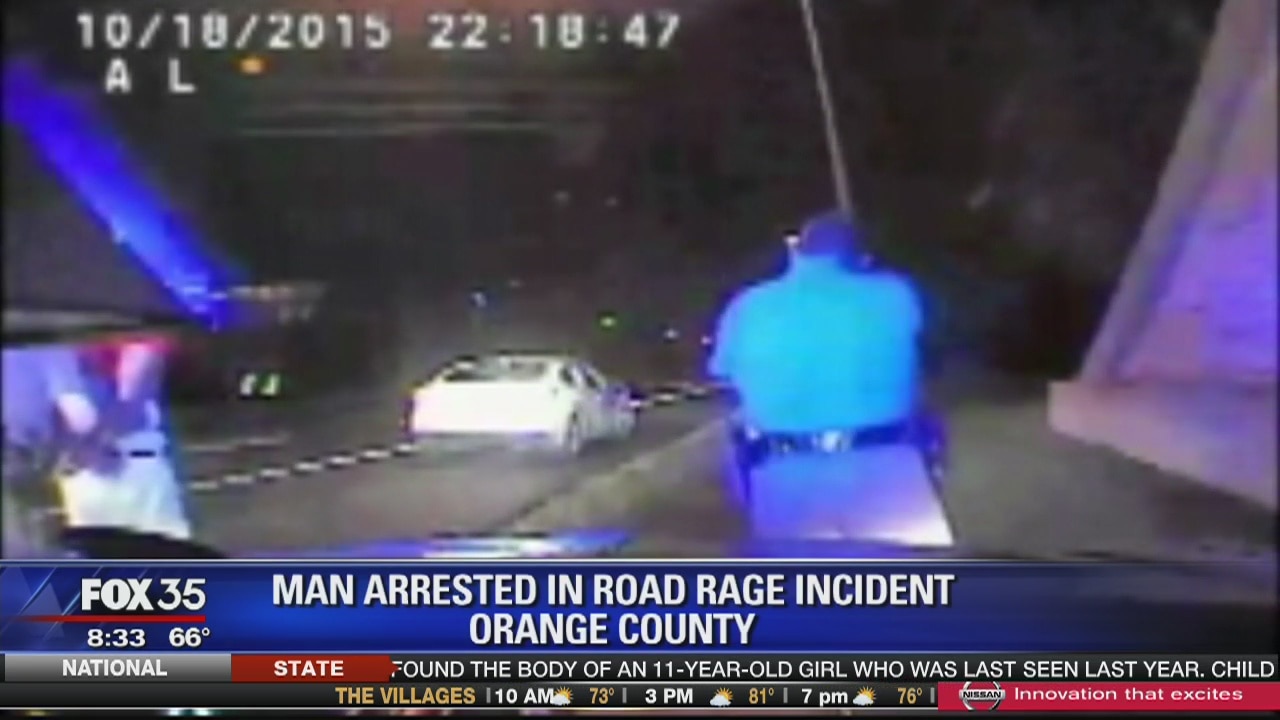 Man arrested in road-rage incident
