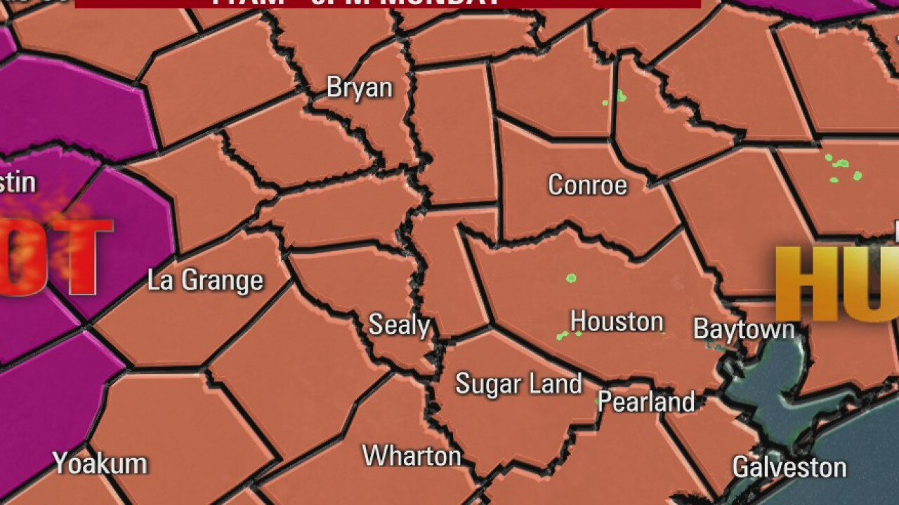 Monday morning weather forecast