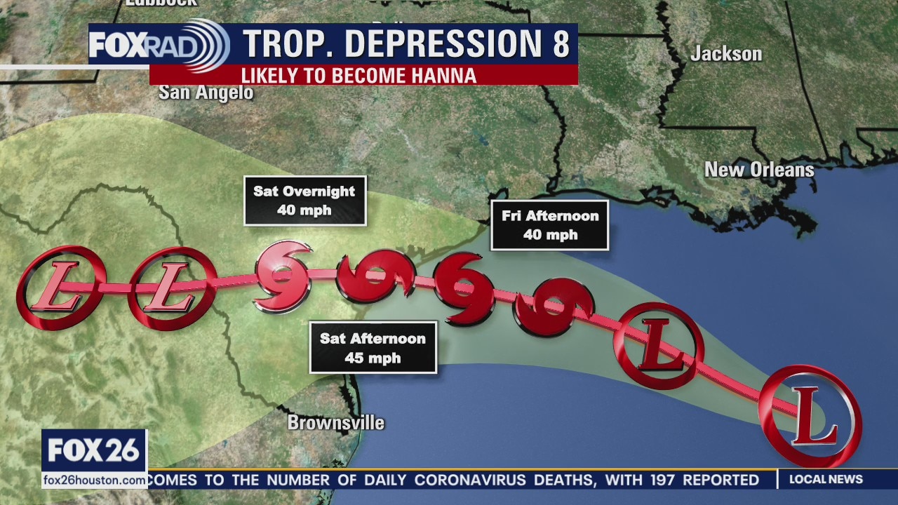 Tropical Depression 8 forms in the Gulf