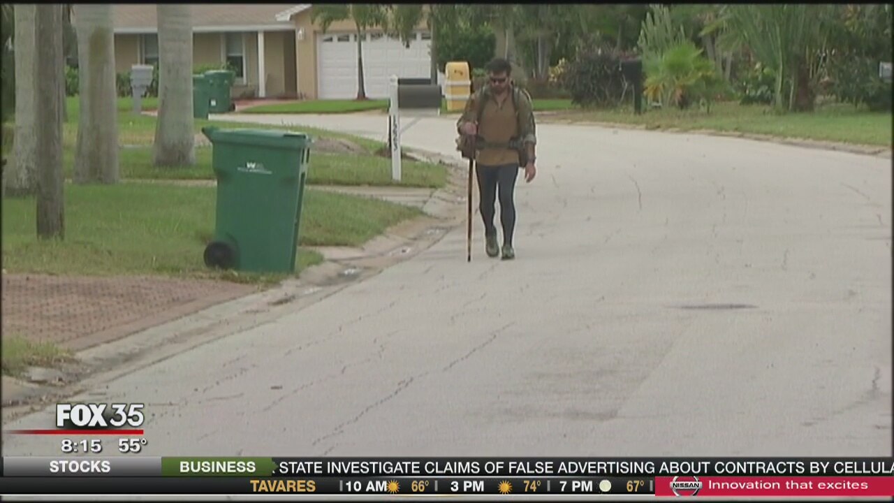 Marine walks for fellow marines with PTSD