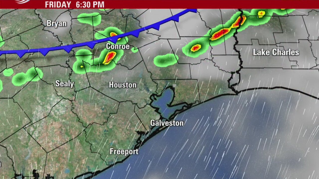 Friday evening weather forecast