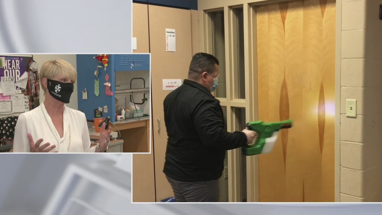 St. Pius X High School offers first look at sanitization routine