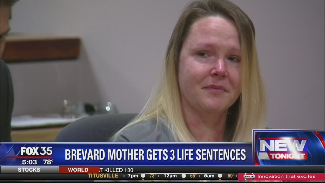 Mom who killed 3 children gets life sentences