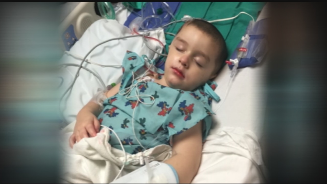 4-year-old boy begins third recovery from brain surgery