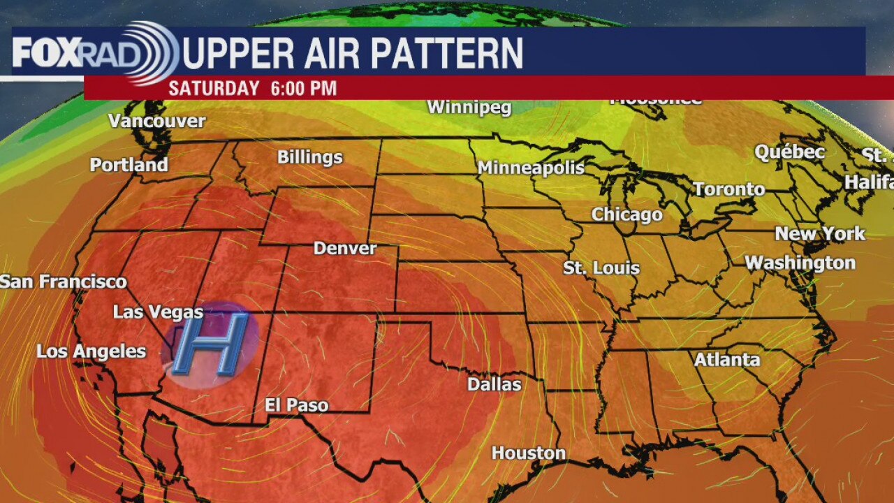 Saturday evening weather forecast