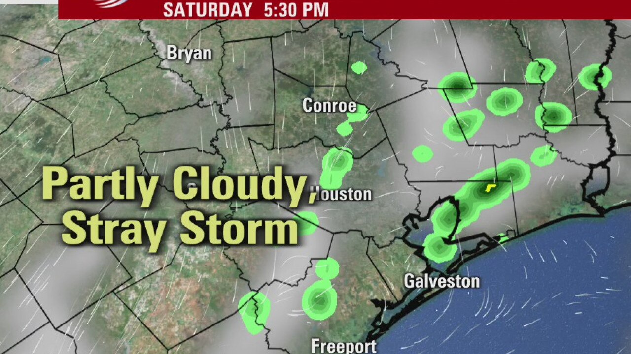 Saturday evening weather forecast
