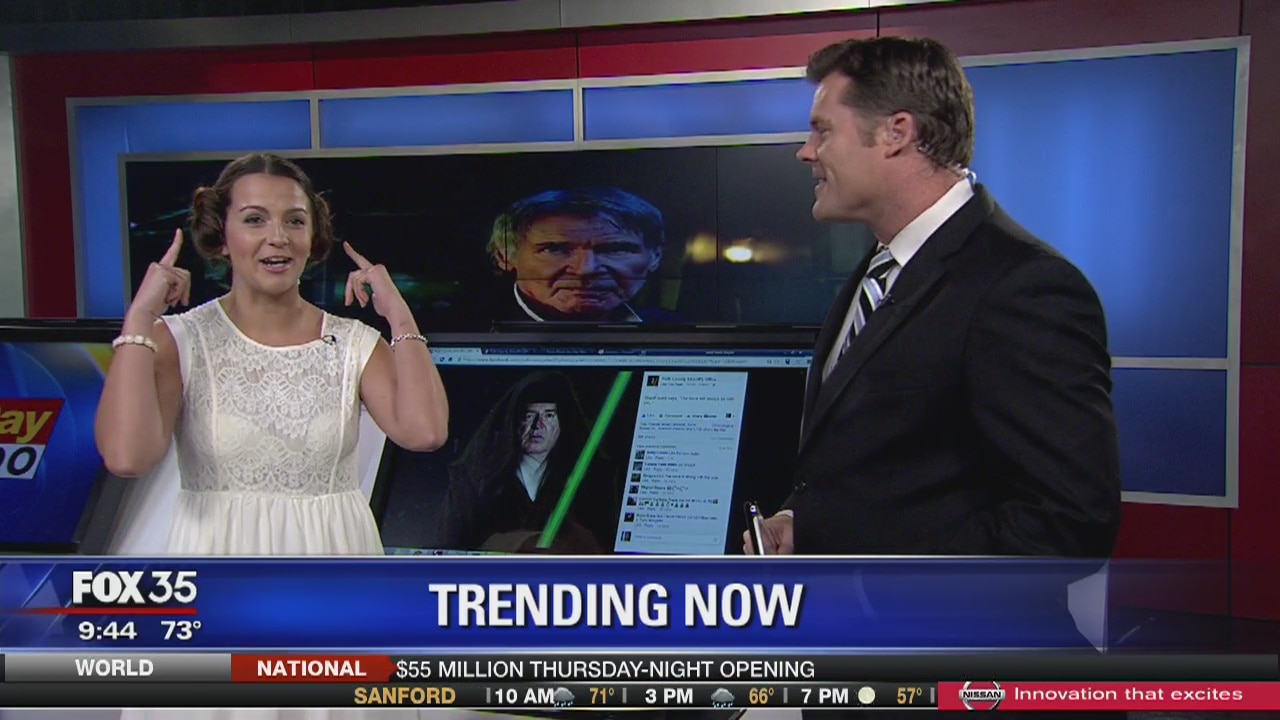 What local celebrities went all out for Star Wars?