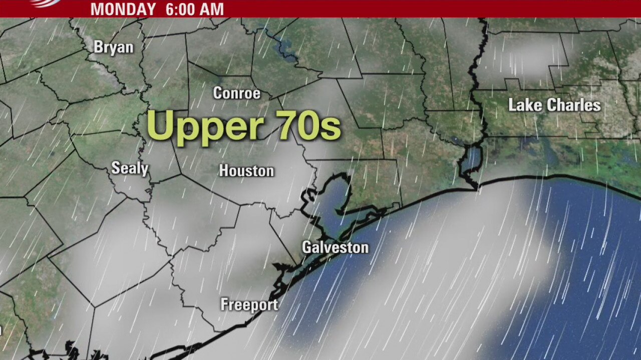 Monday morning weather forecast