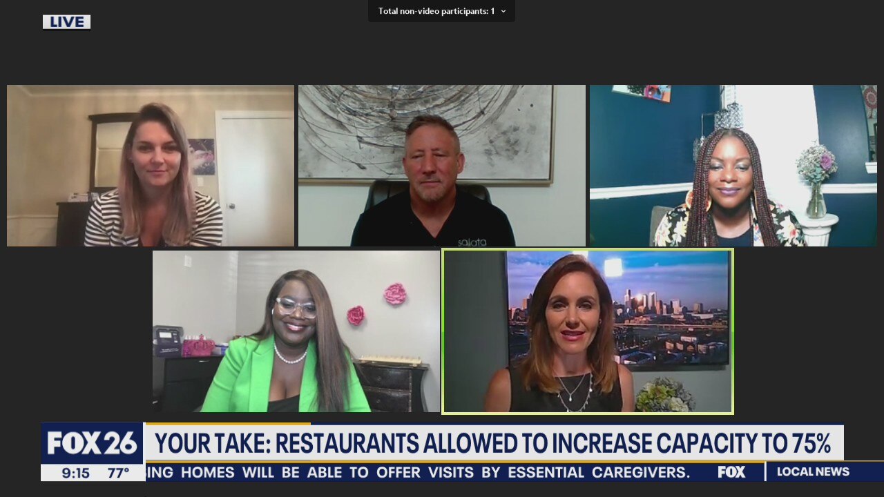 Your Take: Restaurants allowed to incrase capacity to 75 percent.