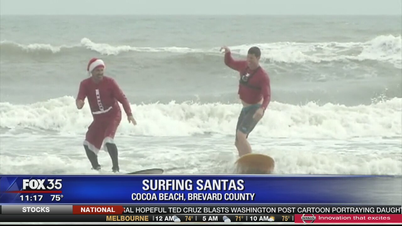 Santas to surf at Cocoa Beach