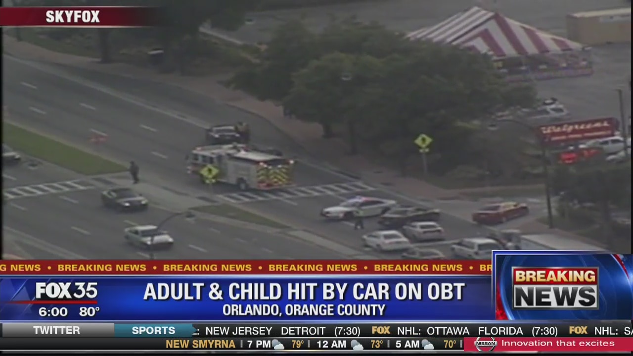 Adult and child struck on Orange Blossom Trail