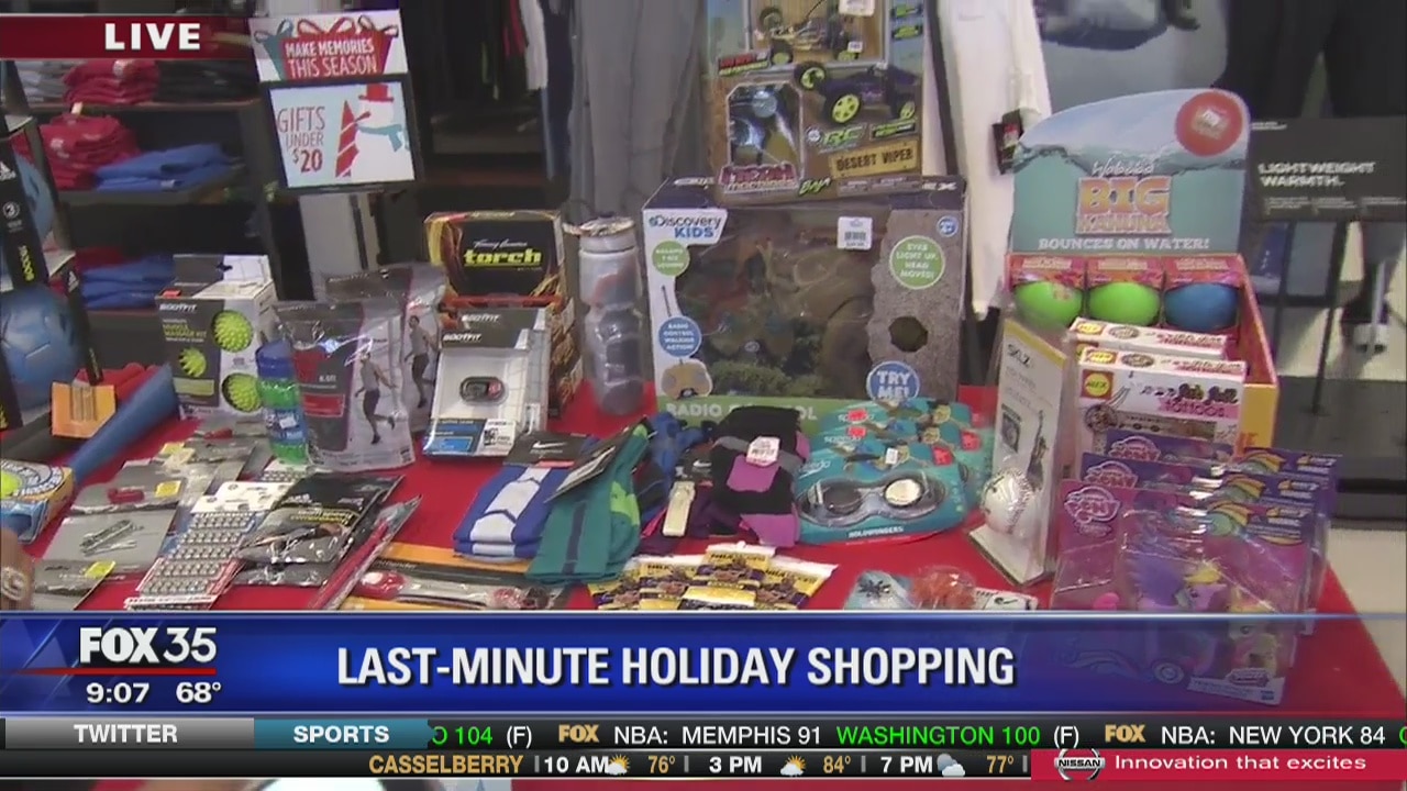 Last minute holiday shopping
