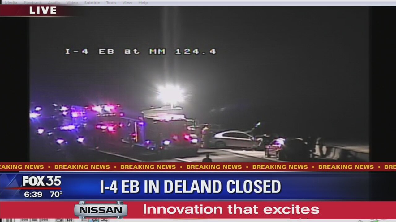 I-4 eastbound in DeLand closed