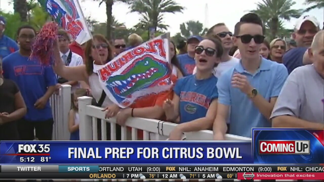 Final preps for Buffalo Wild Wings Citrus Bowl