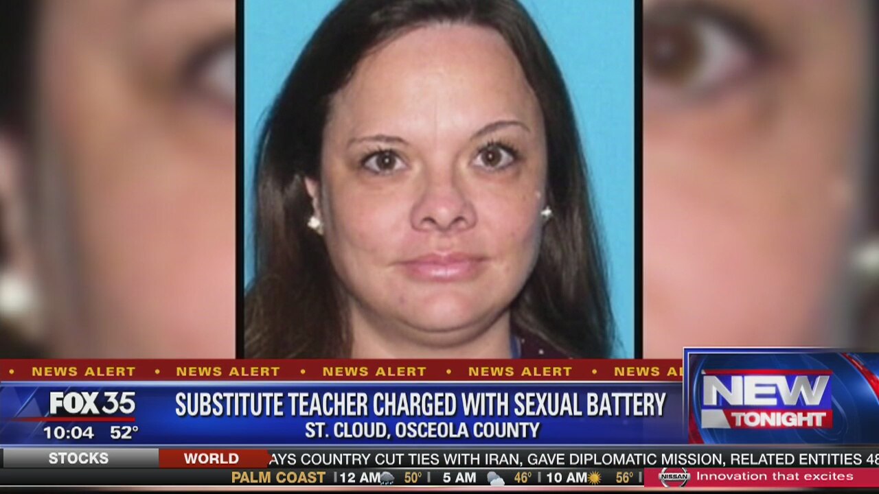 Substitute teacher charged with sexual battery