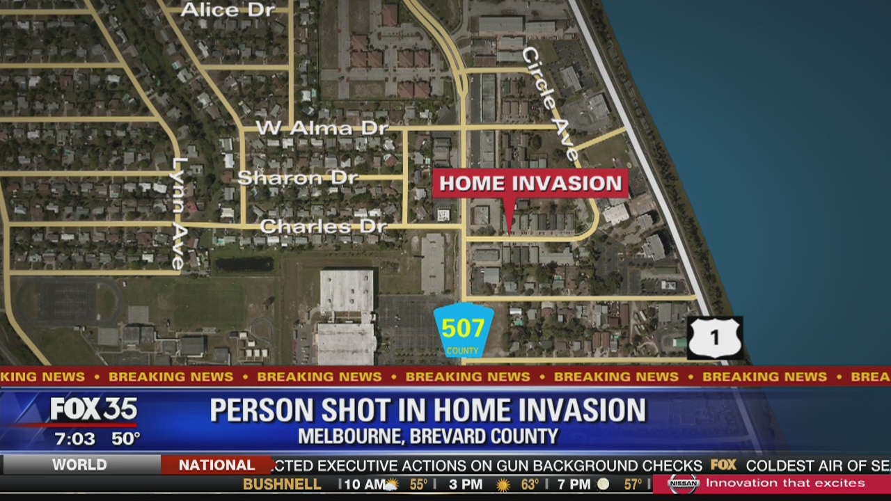 Person shot in home invasion