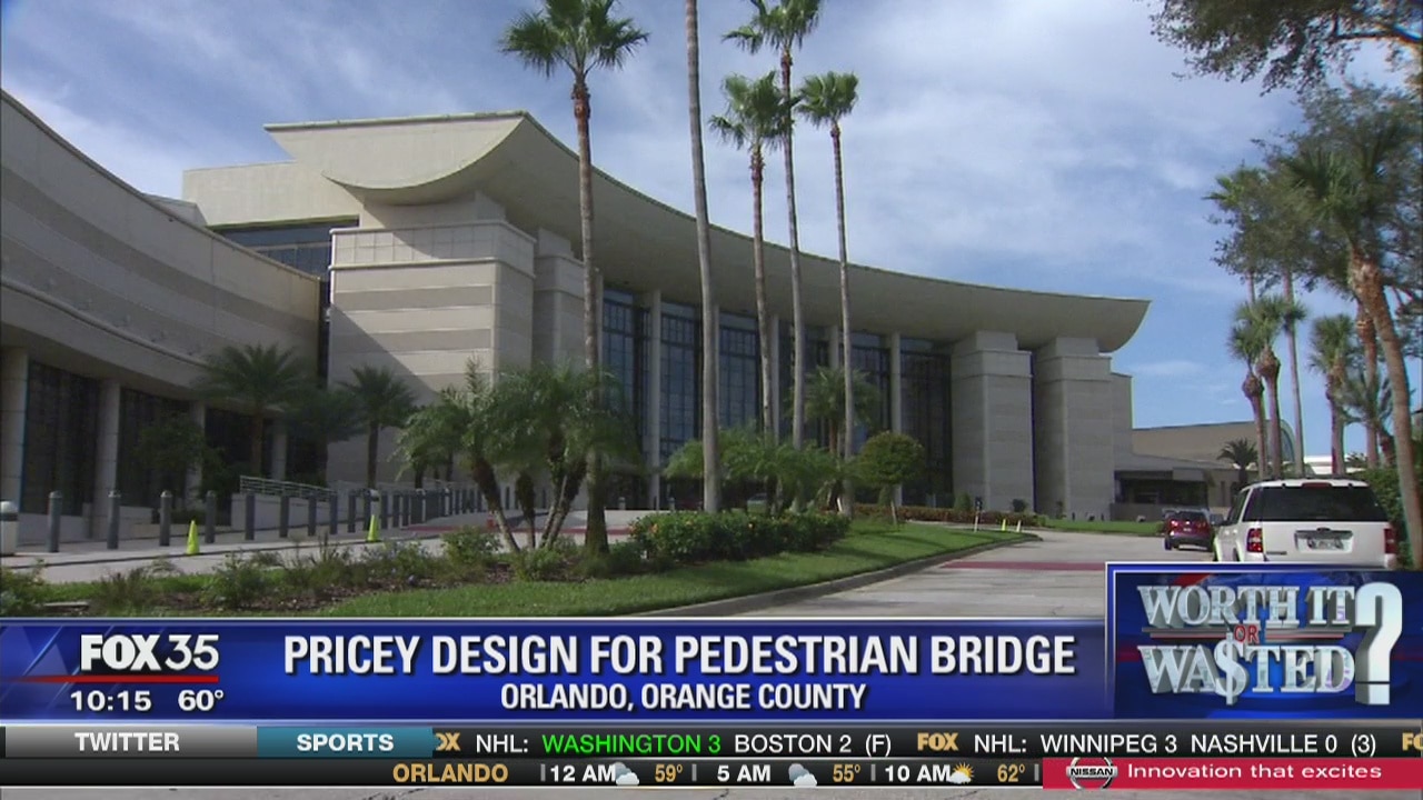 Pricey design for pedestrian bridge