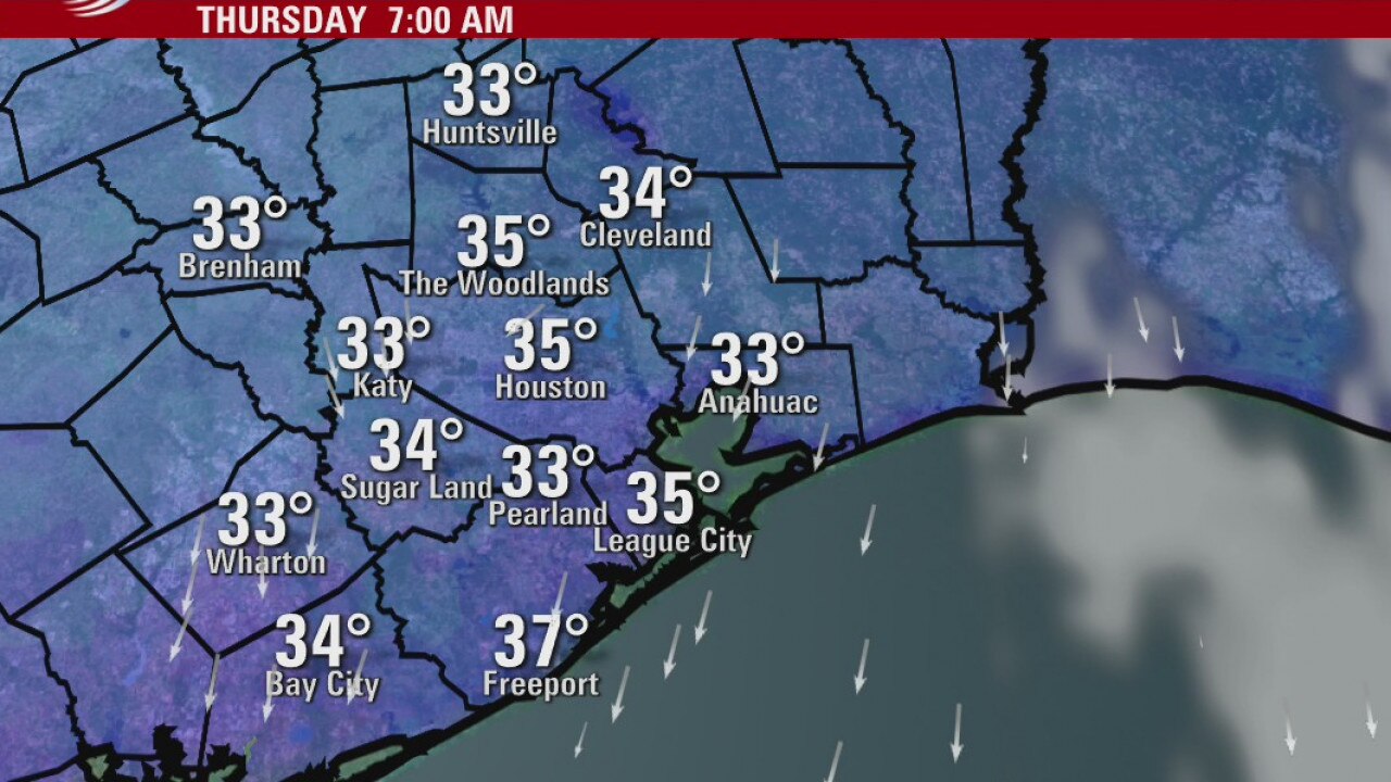 Thursday morning weather forecast