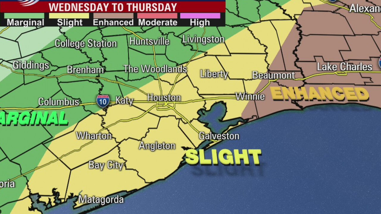 Severe weather in Houston area