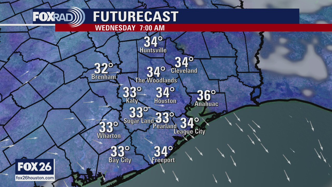 Wednesday morning weather forecast