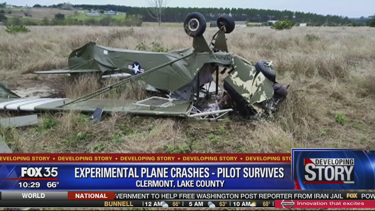1 injured after plane crash in Clermont