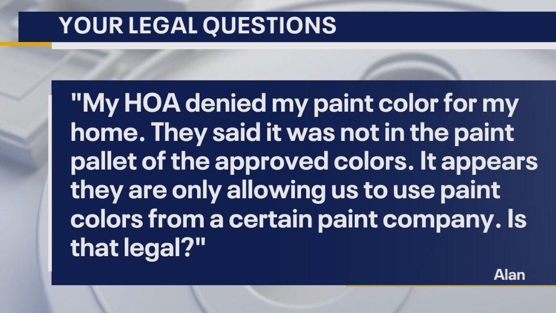 Your Legal Questions: Paint color; car break-ins; dog sitting