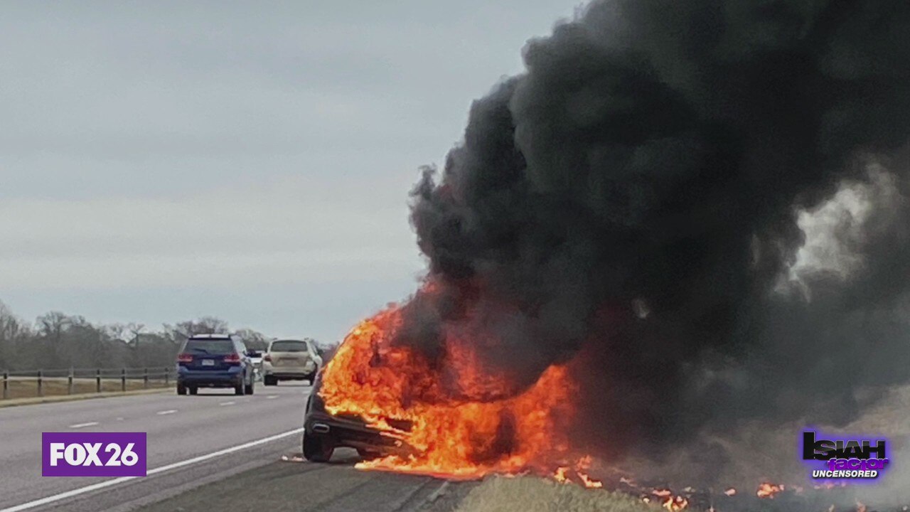 'Brand new' Mercedes Benz catches fire during family trip