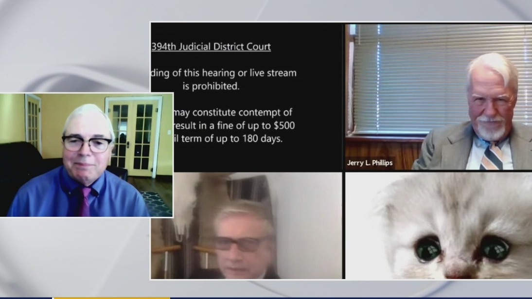 Texas lawyer an internet sensation after Zoom meeting mishap