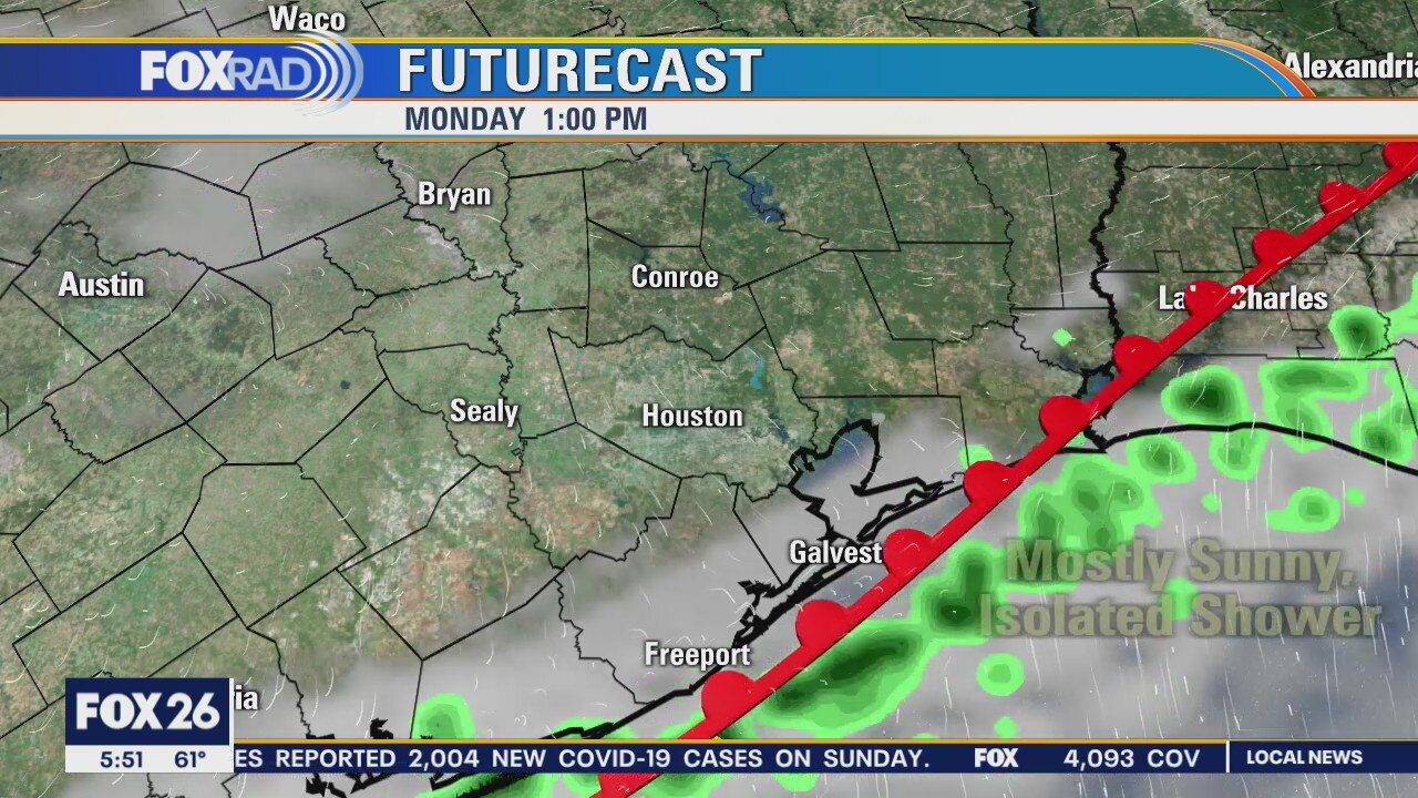 Foggy start followed by warm front, few showers