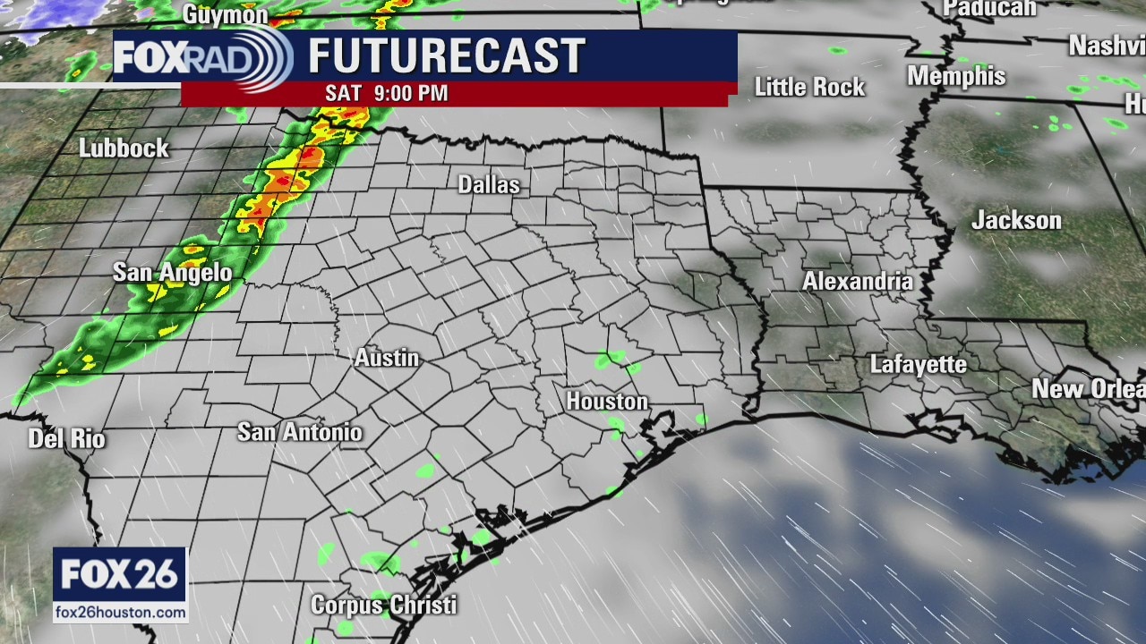 Warm and breezy weekend with showers