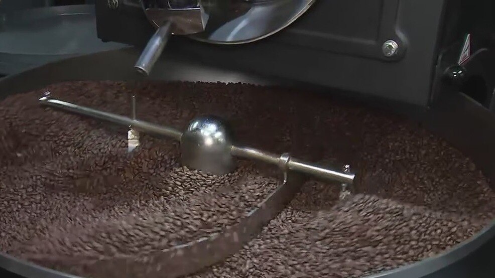 Inside the roasting room at Luce Coffee Roasters