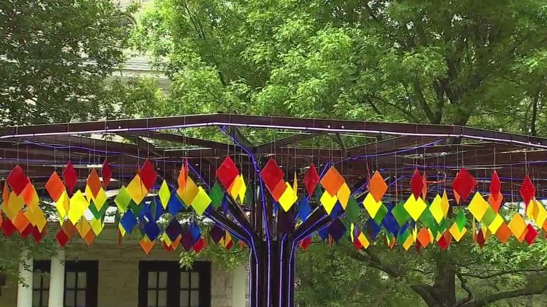 Houston-area man install 'Burning Man' art outside Bellaire home