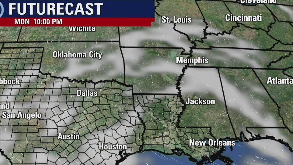 Monday evening weather forecast