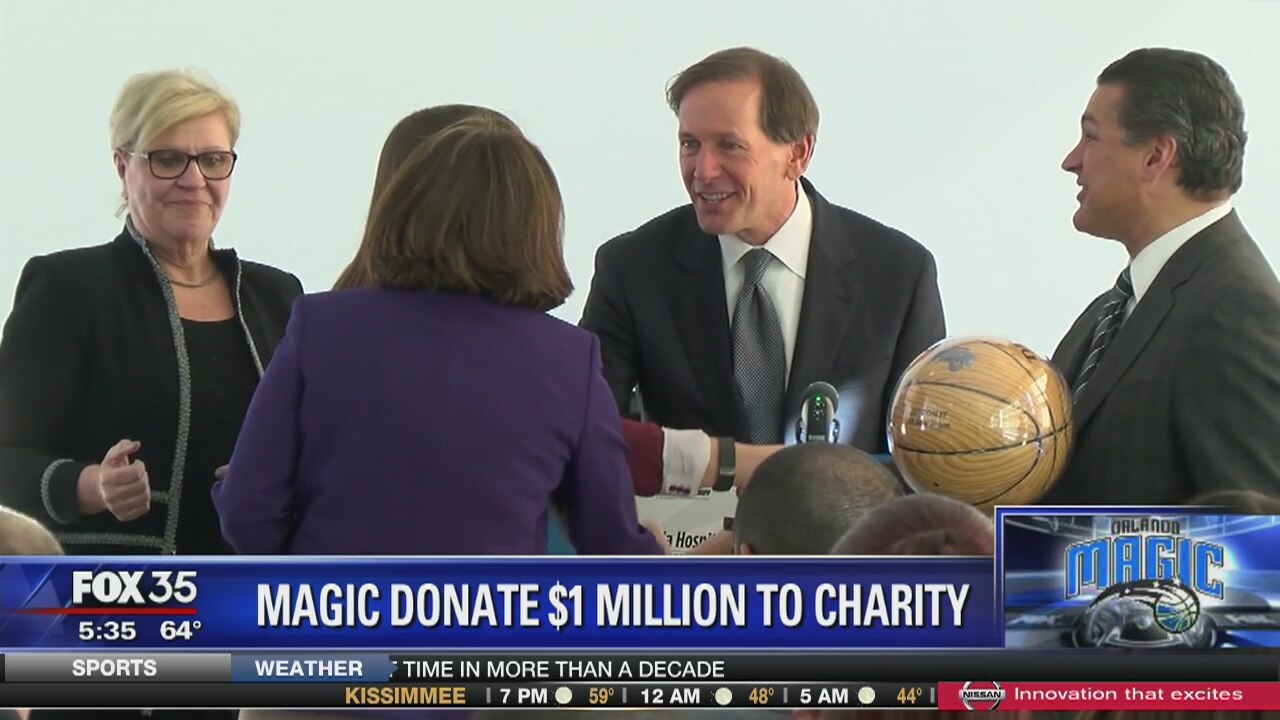 Orlando Magic donate $1 million to charities