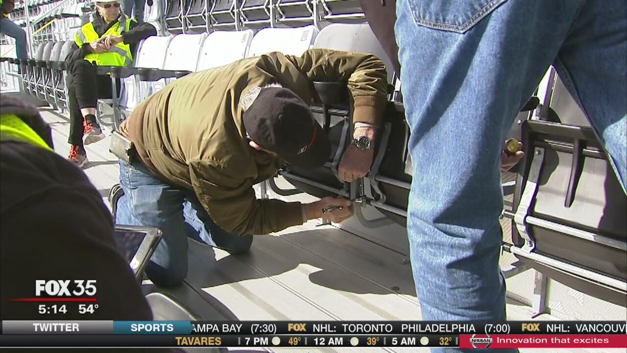 Final seat installed in DAYTONA Rising makeover