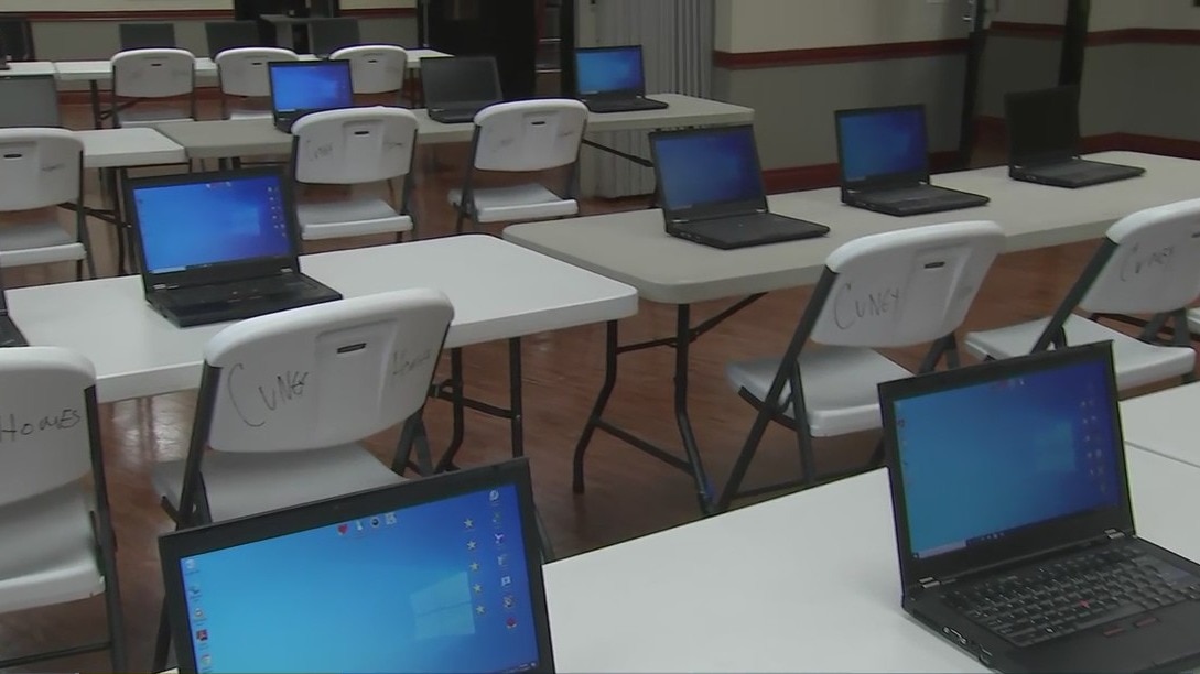 Cuney Homes computer lab dedication to George Floyd