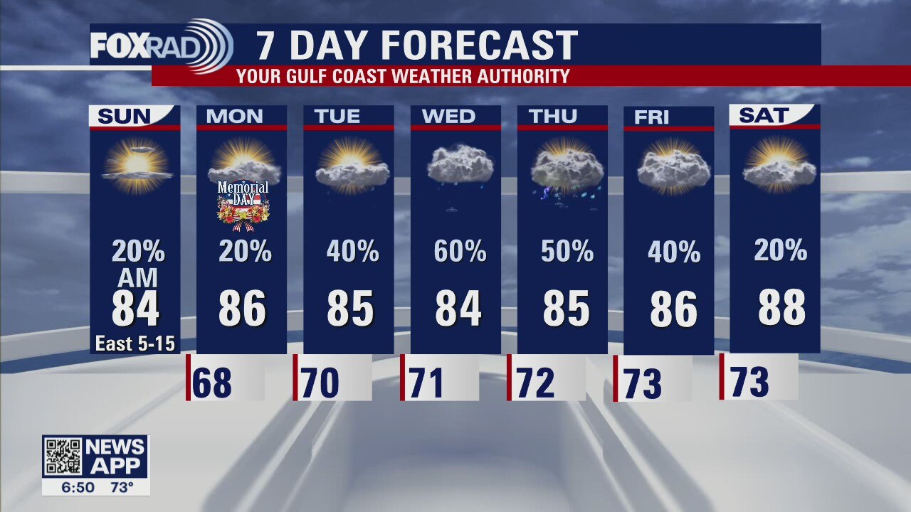 Houston-area weather forecast: May 30th