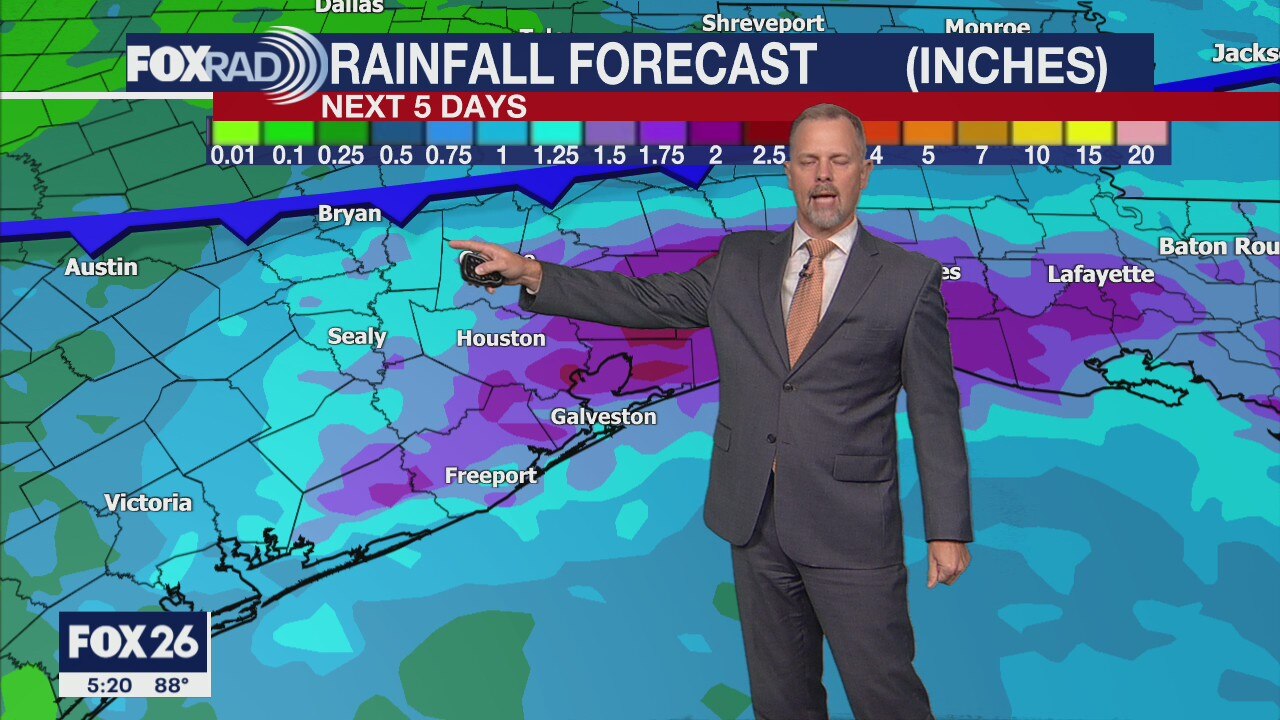 Rain in the forecast and a tropical cyclone in the Gulf?