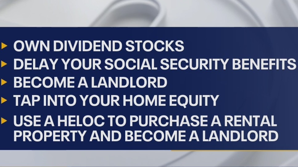 Ways to supplement your income in retirement